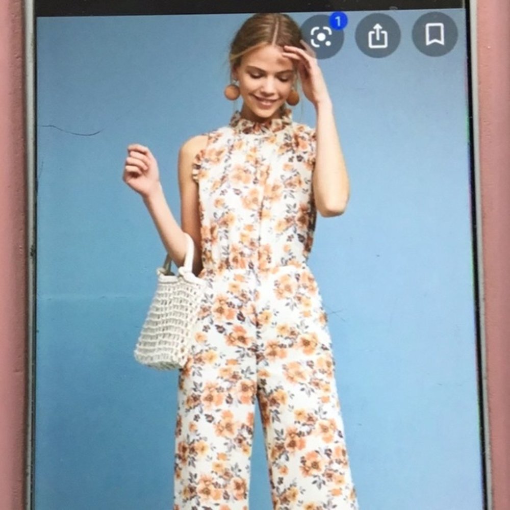 Anthropologie Ali & Jay floral ruffle jumpsuit